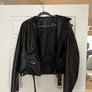 Faux leather jacket